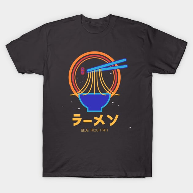 Blue Mountain Ramen T-Shirt by Samefamilia